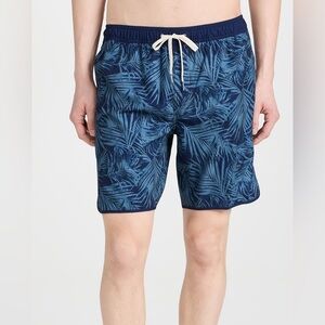 Fair Harbor The Anchor 8" Swim Shorts Grey Floral Anchor XXL